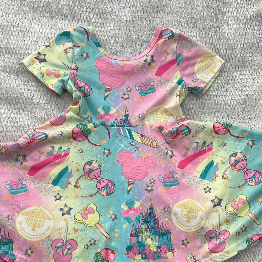 Colorful Disney Princess Dress 3t
